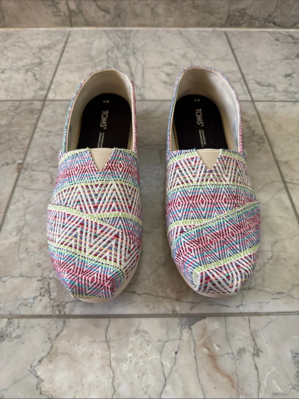 TOMS Alpargata Women’s Slip-On Shoes NIB Multicolor Size 9